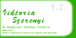 viktoria szerenyi business card