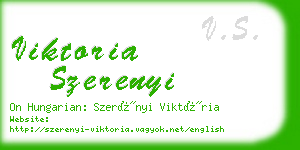 viktoria szerenyi business card